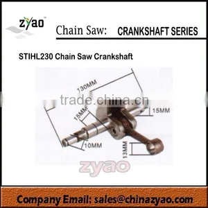 Crank Shaft for 230 Gasoline Chain Saw, 230 Crank Shaft , Spare Parts for STL230 Chainsaw thumbnail-1