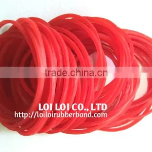 Transparent Green Color Rubber Band Manufacture / Round Rubber Band Elastic Cheap Price Wholesale thumbnail-5