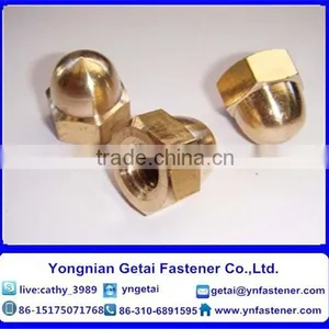 DIN 1587/DIN 917 Hexagon/Flange Cap Nuts M3-M24 Galvanized thumbnail-1