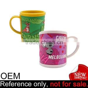 Bulk Colorful Fancy 3d Pvc Cover Custom Plastic Cheap Promotion Cup thumbnail-1