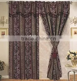 Polyester Jacquard Curtain With One Tieback thumbnail-1