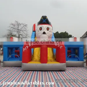 Inflatable Pirates Obstacle Course 2016 Good Quality Children Inflatable Slide CE Exports thumbnail-1