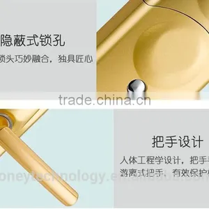 Remote Control Fingerprint Passwords Electric Door Lock thumbnail-6