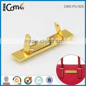 Fashion Screw Decorative Gold Metal Bag Engaved Logo Label Tag thumbnail-3