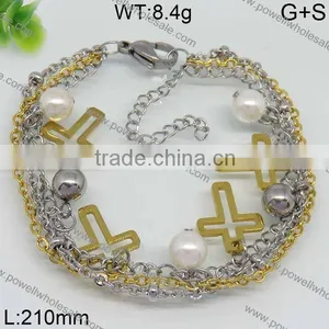 Newly Hot Two Tones Metal Tags for Bracelet Lady Style thumbnail-4