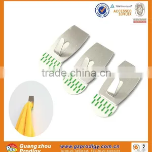 Decorative Metal Wall Hooks Adhesive Tape Metal Wall Hook Flat Metal Hook thumbnail-1