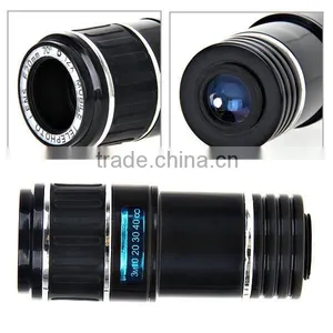 Durable 12X Magnifier Long-focus Lens Telescope W/ Mini Tripod For IPhone5C thumbnail-1