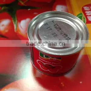 Manufacturer 28%-30% Natural Canned China Tomato Paste 140g Tin Factory Normal Easy Open Double Concentrated thumbnail-1