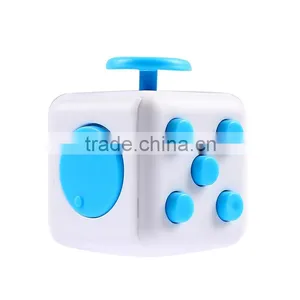 Hand Spinner Fidget Cube With Button Anti Irritability Toy Stress Relief for Adults and Children 12 Fidget Vinyl Desk Toy thumbnail-1