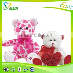 Valentine's Day Teddy Bear Plush Toy With Red Heart thumbnail-6