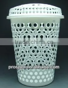 Plastic Laundry Basket With Round Hole thumbnail-1