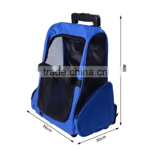 2 in 1 Pet Dog Travel Backpack Carrier and Trolley thumbnail-2