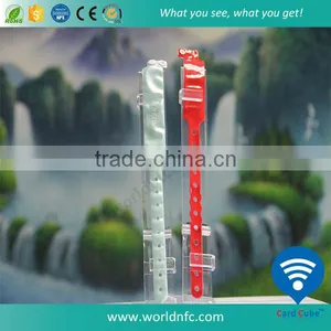 Disposable Ntag 216 RFID Pvc Wrsitband/bracelet for Hosptial thumbnail-3