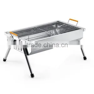 Stainless Steel Charcoal Barbecue Grill & Camping Convenient Barbecue Grill thumbnail-1