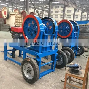 Mini Portable Jaw Crusher/ Small Stone Breaking Machine With Lowest Price thumbnail-2