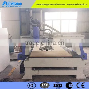 China Professional Manufacture With CE For Woodworking ATC CNC Router 1325ADH thumbnail-3