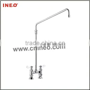 Deck Faucet With Elevated Swing Nozzle thumbnail-1