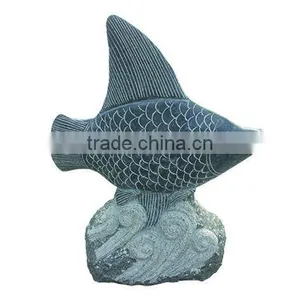Garden Ornament Fish Stone Statue thumbnail-1