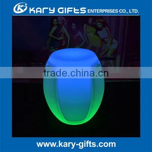 Unique Triangle Shape Led Stools Triangle Bar Stool With Rgb Led Light thumbnail-2
