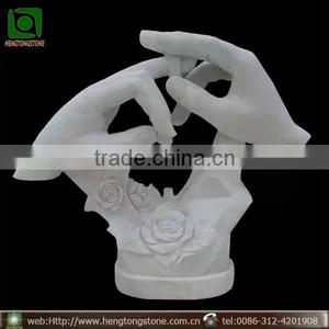 Hand Carved Modern Abstract Marble Sculpture thumbnail-1