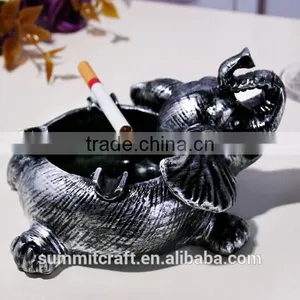 Polyresin Antique Elephant Wholesale Ashtray thumbnail-4