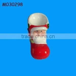 Santa Boot Ceramic Candle Stand thumbnail-1