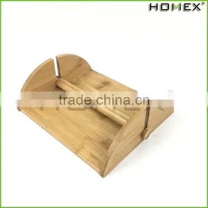 Bamboo Cocktail Napkin Holder w Removable Bar Homex BSCI/Factory thumbnail-6