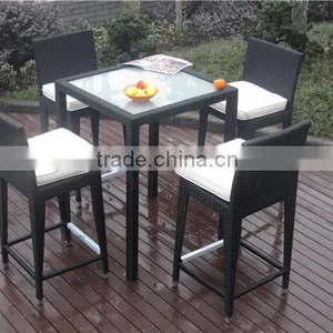Outdoor/Indoor Furniture Rattan/Wicker Patio Bar Set thumbnail-1