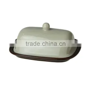 Factory Direct Wholesale Ceramic Dip Snack Butter Dish thumbnail-1