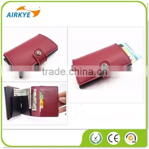Automatic Credit Card Holder Rfid Blocking Aluminum Business Pop Up Card Holder thumbnail-1