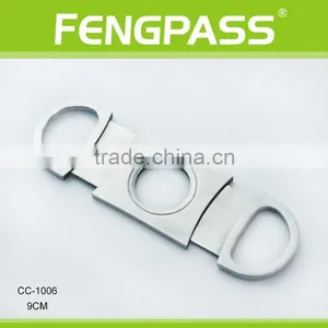 CC-1006 9.0cm 2CR13 Stainless Steel Oval-Shaped Full Metal Cigar Cutter thumbnail-1