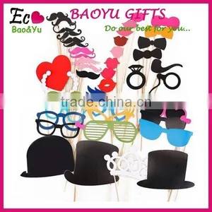 44 Pcs/Set Fashion Funny Photo Booth Props Hat Mustache On A Stick Wedding Birthday Favor Wedding Props Wedding Decoration thumbnail-1