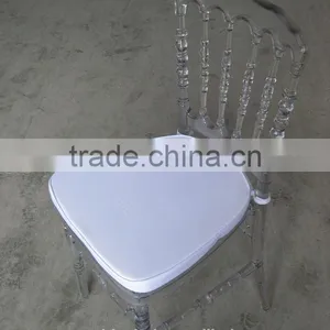 Wholesale Clear Resin Wedding Party Renal Crystal Clear Wedding Chair thumbnail-3