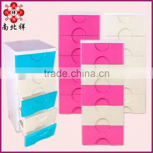 Four Colors Plastic Storage Cabinet With Wheels thumbnail-1