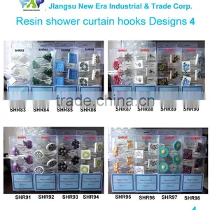 Home Goods Plastic Hooks With Plastic PEVA Home Shower Curtain Hooks thumbnail-1
