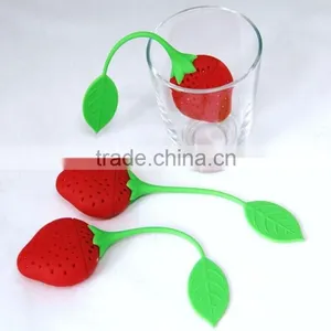 Hot Selling Silicone FDA Standard Tea Infuser Strawberry Tea Strainer thumbnail-1