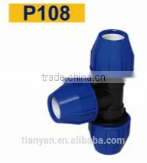 TY High Quality PP Compression Fittings TEE Eco-friendly Cheap Price Full Size Factory Price List Discount thumbnail-2