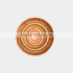 High Quality Bamboo Salad Bowl Snack Bowl Set Of 3 thumbnail-3
