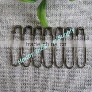 Haberdashery 22mm French Steel Antique Bronze Safety Pins thumbnail-1