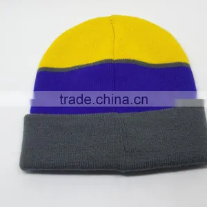 100% Acrylic High Quality Knitted Beanie Cap thumbnail-2