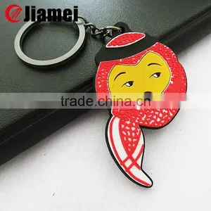 Promotional Gifts Plastic Cartoon Silicon Key Chain Rubber Custom Pvc Keychain thumbnail-1