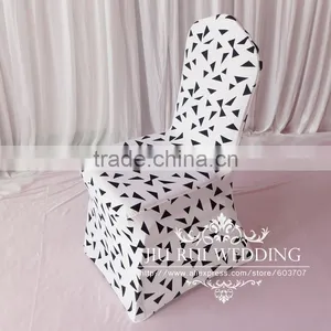 Triangle Print Spandex Chair Cover Lovely Lycra Chair Cover For Birthday Use thumbnail-1