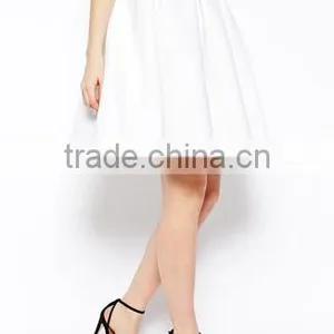 Solid High Waist Ruffled Mini Skirt thumbnail-3