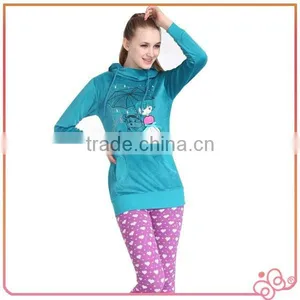 High Quality Winter Sport Ladies Apparel Velour Tops thumbnail-1