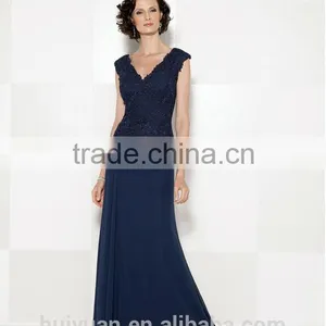 Formal Deep v Neck Chiffon Lace off Shoulder Bridal Dream Dress thumbnail-1