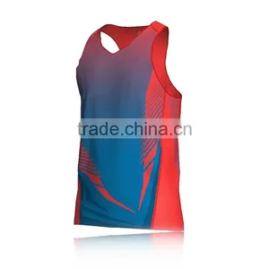 2015 Dry Fit Running Singlet, Custom Logo, Breathable 100%polyester Fabric, Lower Moq thumbnail-1