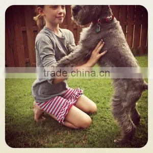Hot Stripe Cotton Shorts Girls Baby Wholesale Double Ruffle Cotton Shorts thumbnail-1