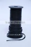 Black Leather Cord, Flat Leather Cord for Ethnic Wears, Leather Cord for Bresslate thumbnail-1
