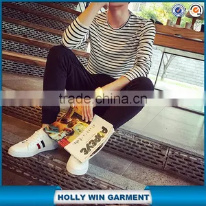 Men's Stripe Dri Fit Tshirt Wholesale China thumbnail-2