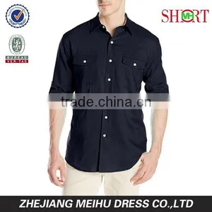 Men's Cane Bay Roll Up Sleeve Linen Cotton Button Down Casual Shirt thumbnail-3